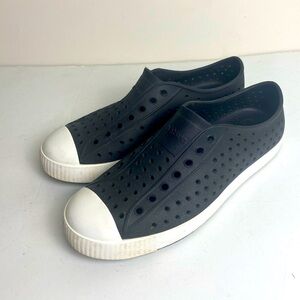 Native Jefferson Block Black Lightweight Washable Slip-On shoes